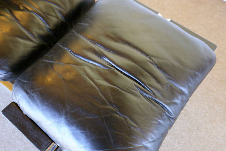 Leather Lounge Chair & Ottoman by Kipp Stewart 2