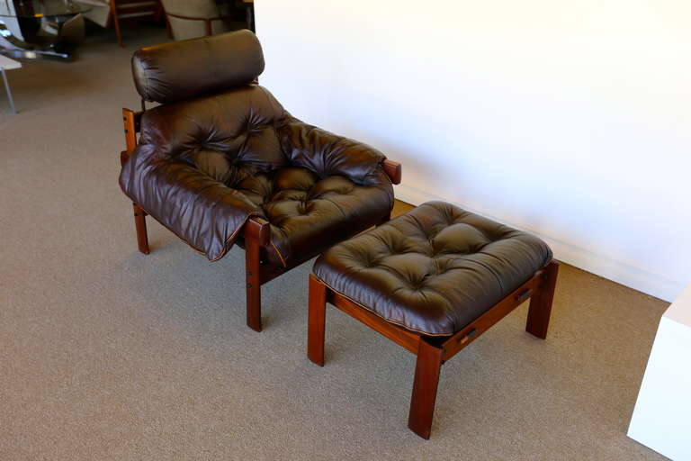Leather Lounge Chair and Ottoman by Percival Lafer.
ottoman 25