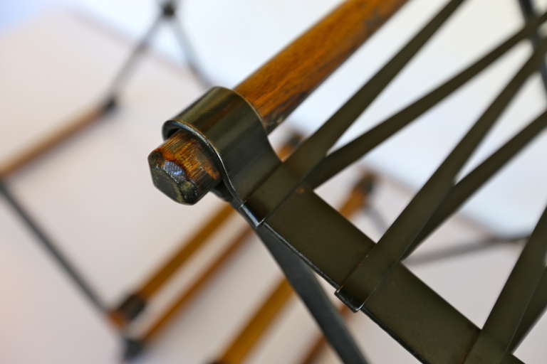 Pair of Iron Barstools by Cleo Baldon 3