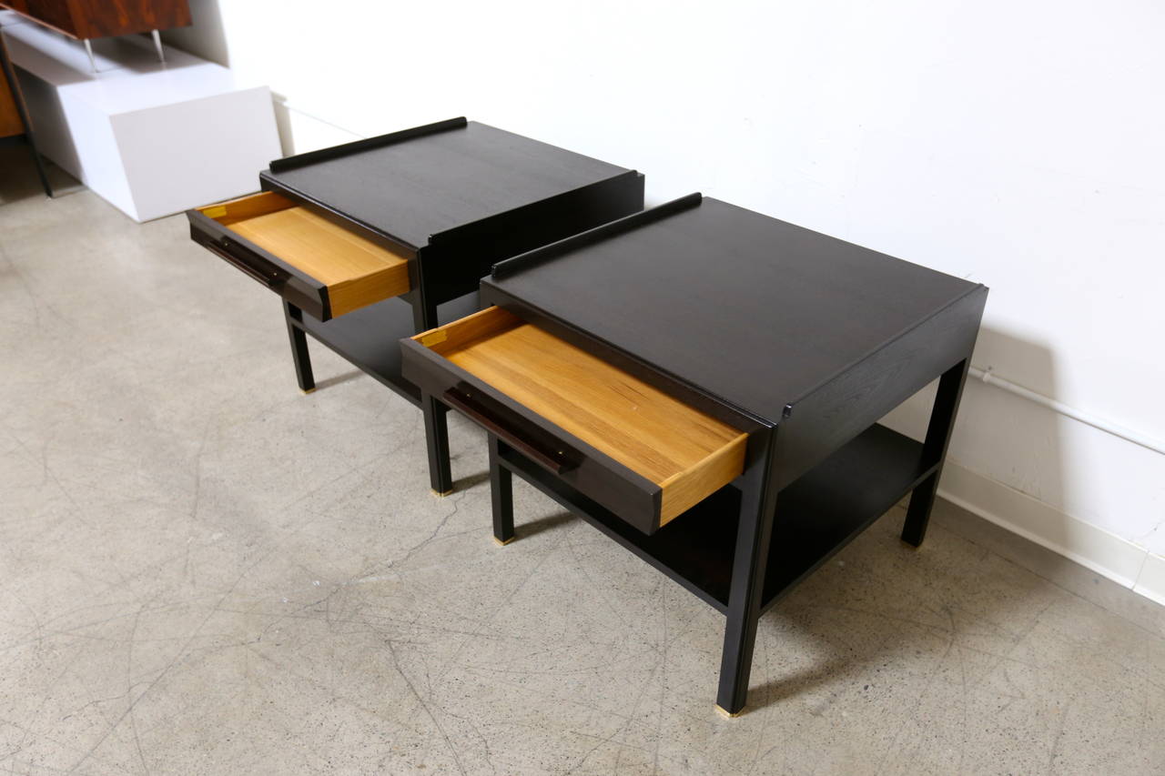 Pair of Substantial Nightstands by Edward Wormley for Dunbar 4