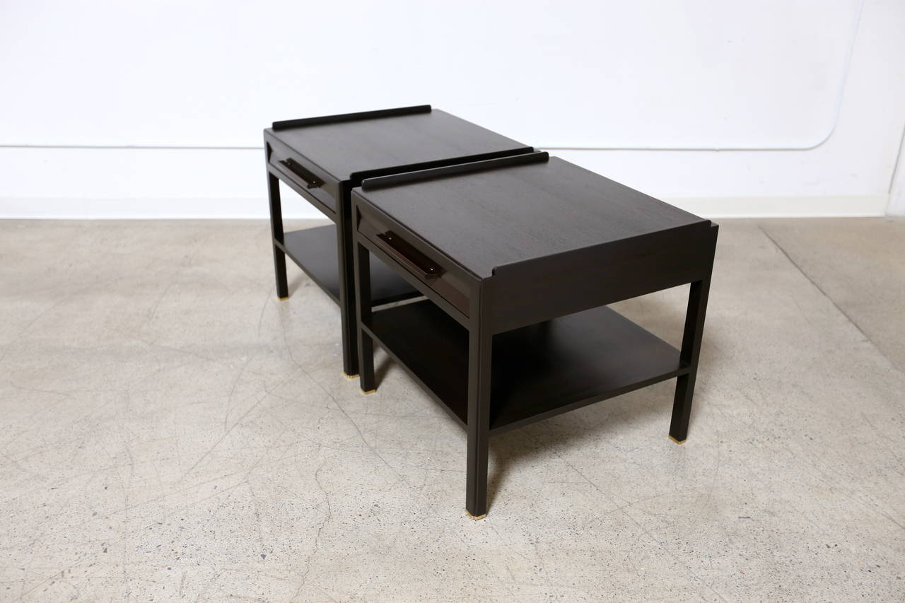 Pair of Substantial Nightstands by Edward Wormley for Dunbar 2