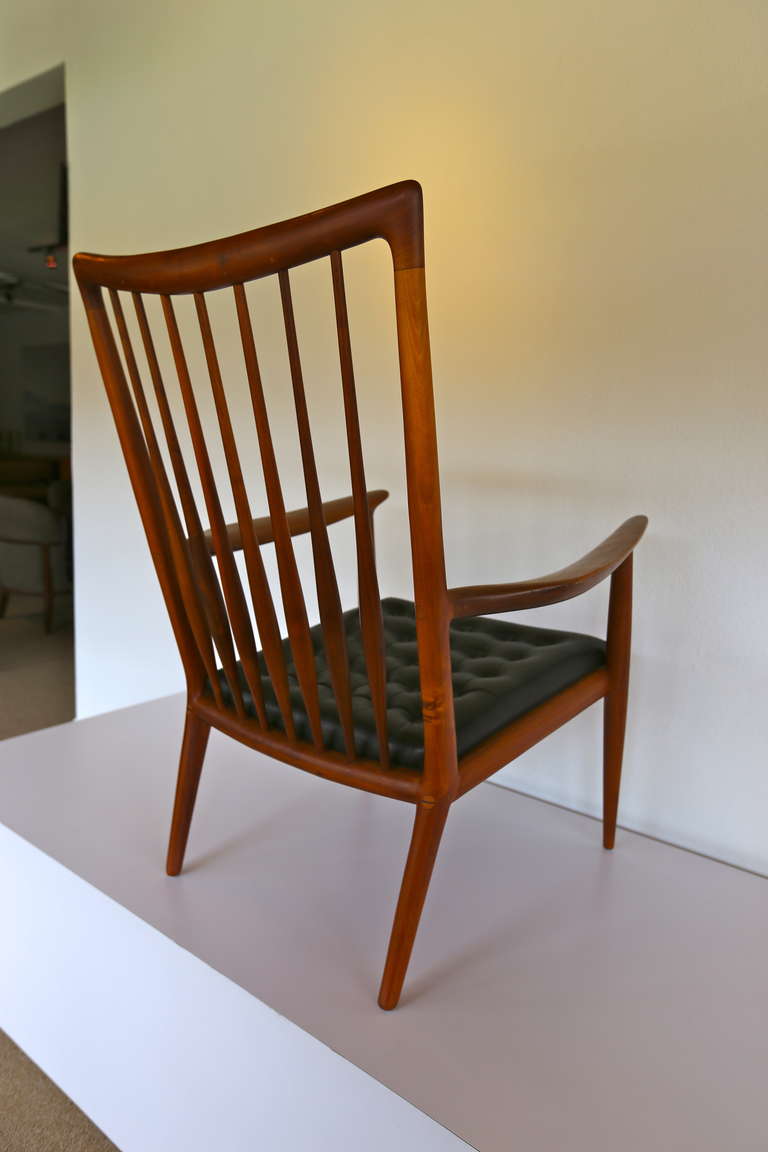 Sam Maloof (1916-2009) studio crafted lounge chair. Provenance on request.