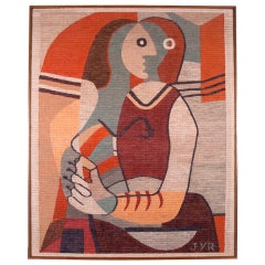 Large scale hand woven tapestry after Pablo Picasso