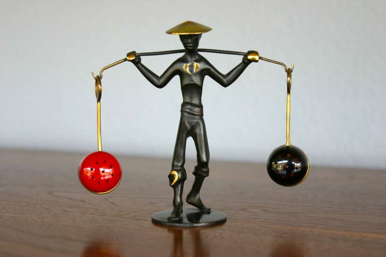 Austrian salt & pepper caddy marked Rena Rosenthal