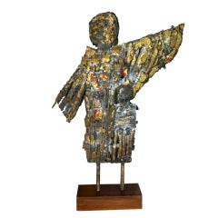 Assemblage / Sculpture Of Woman And Child