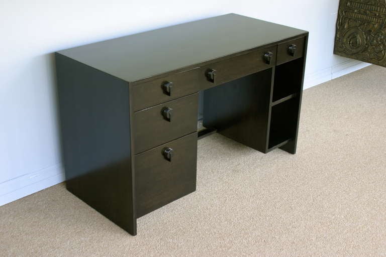 Ebonized Desk By Gilbert Rohde For Herman Miller