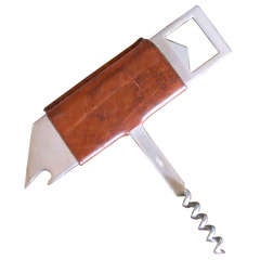 Leather Corkscrew by Carl Aubock