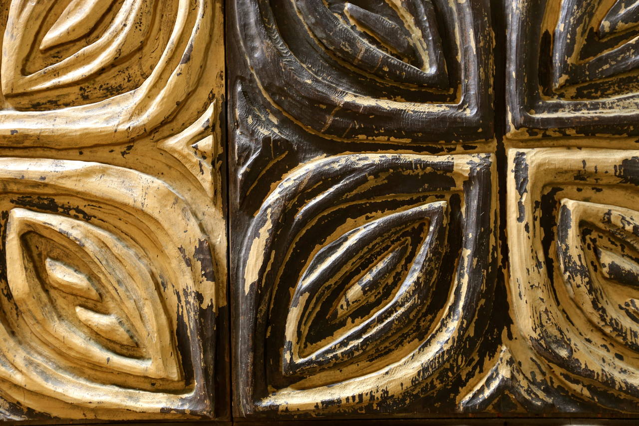 20th Century Carved Redwood Wall Panels by Evelyn Ackerman for Panelcarve  MOVING SALE!!!
