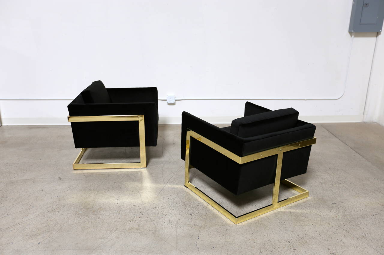 milo baughman cube chair