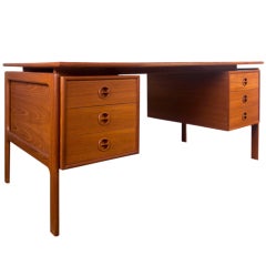 Danish modern "floating" top desk.