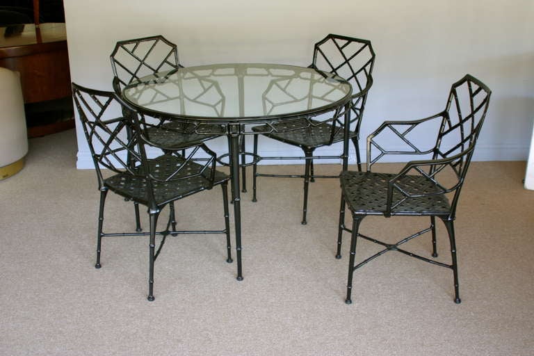 Faux Bamboo Patio Set By Brown Jordan