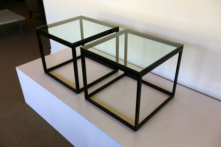 black cube side tables at 1stdibs