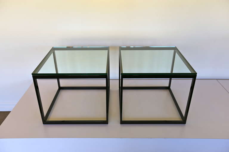 black cube side tables at 1stdibs