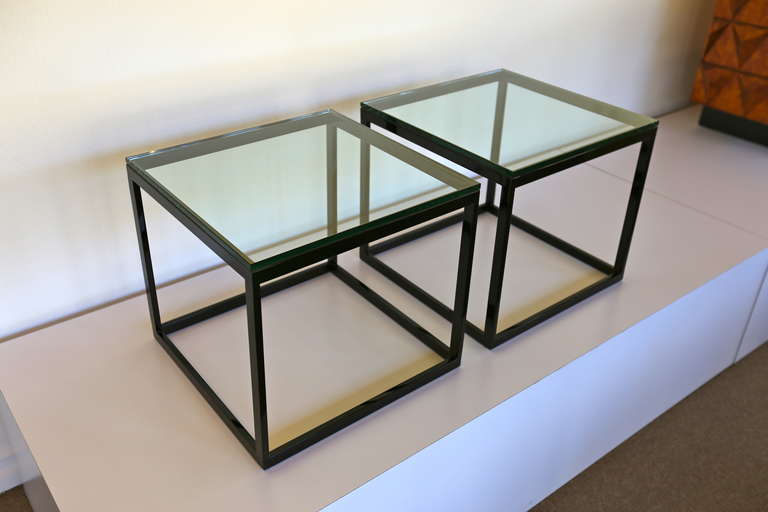 black cube side tables at 1stdibs