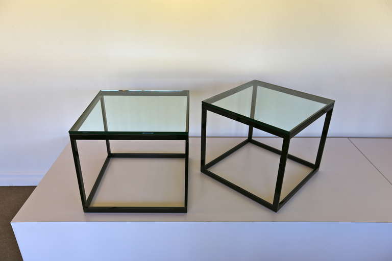black cube side tables at 1stdibs