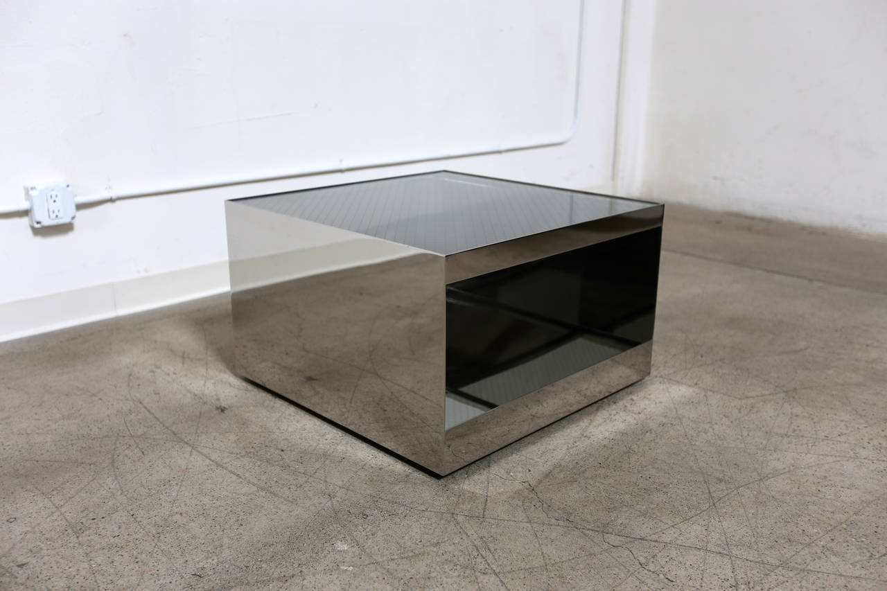 20th Century Stainless Steel Table by Joe D'urso for Knoll