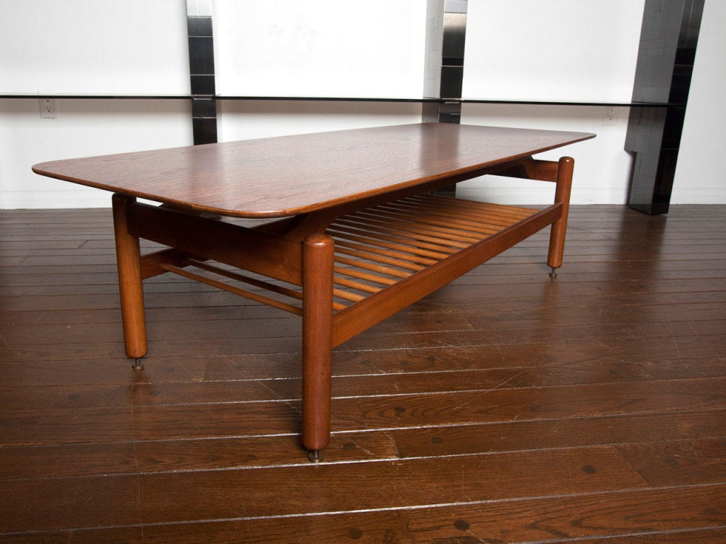 Walnut coffee table by GRETA GROSSMAN for Glenn of California 2