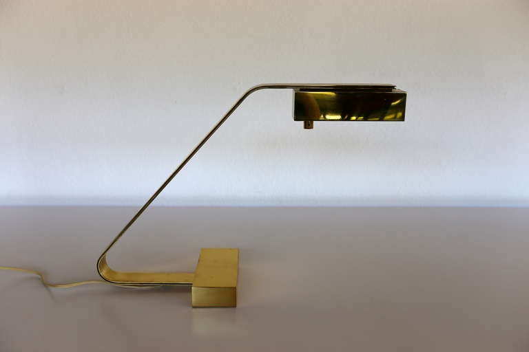 Solid Brass Table Lamp by Casella