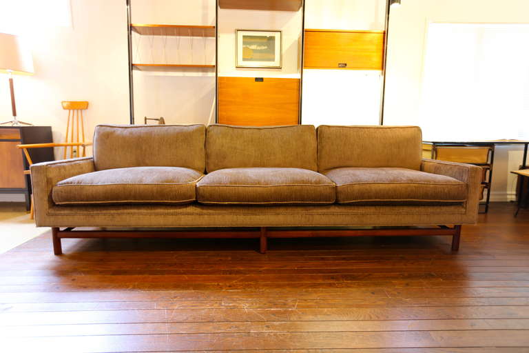 Long Sofa by Harvey Probber.  Down filled Cushions.