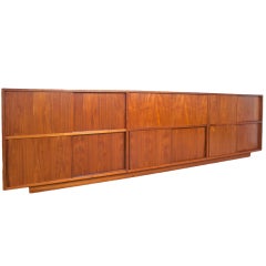 Retro Huge mid century custom record console