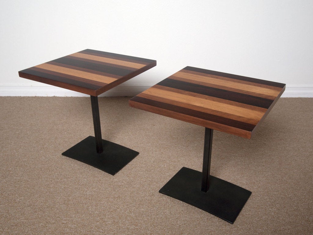 Mid-20th Century Pair of Side Tables by Milo Baughman for Directional