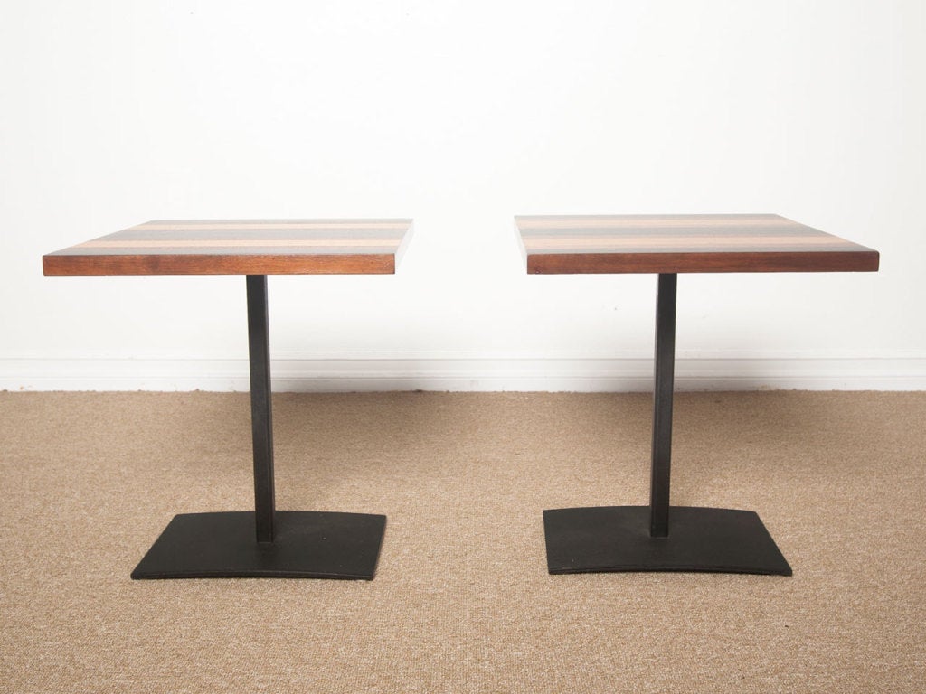 Pair of Side Tables by Milo Baughman for Directional 2