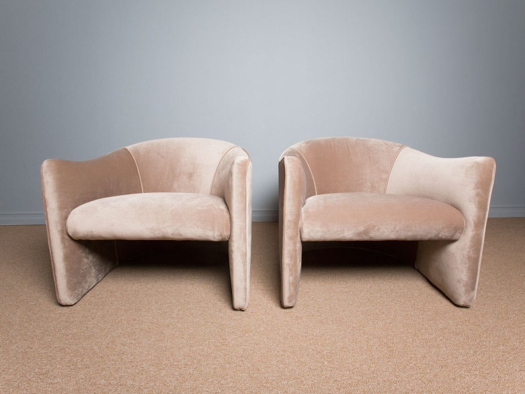 Pair of 1970's Lounge Chairs by Metropolitan chairs by METROPOLITAN 4