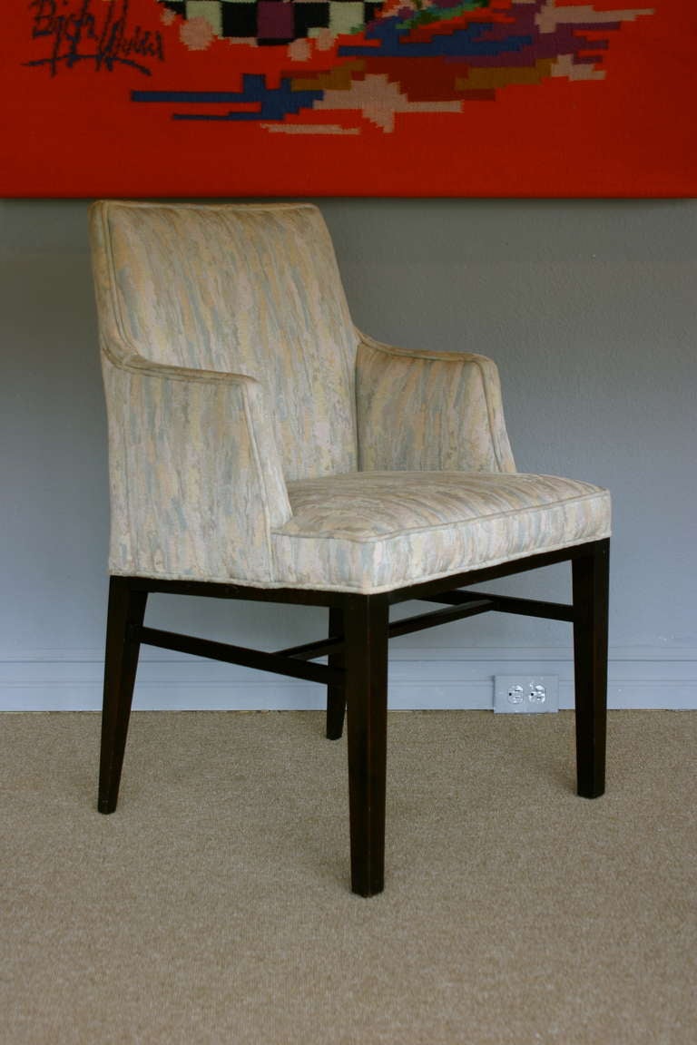 Set of six dining armchairs by Edward Wormley for Dunbar.