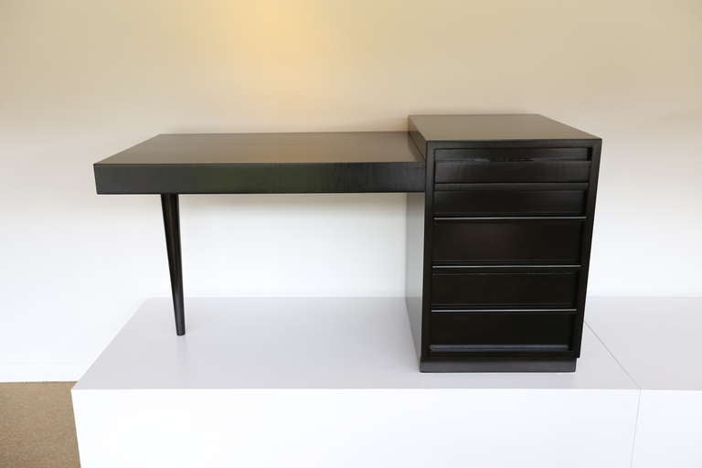 Ebonized desk by Robsjohn Gibbings for Widdicomb