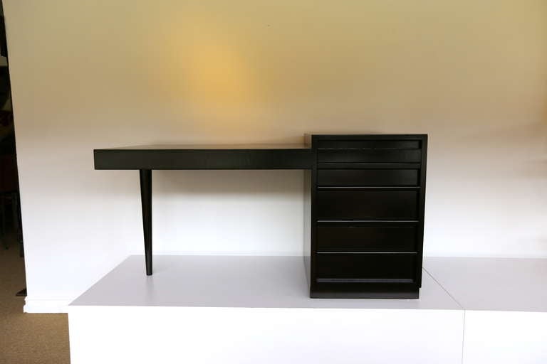 Ebonized desk by Robsjohn Gibbings for Widdicomb 1
