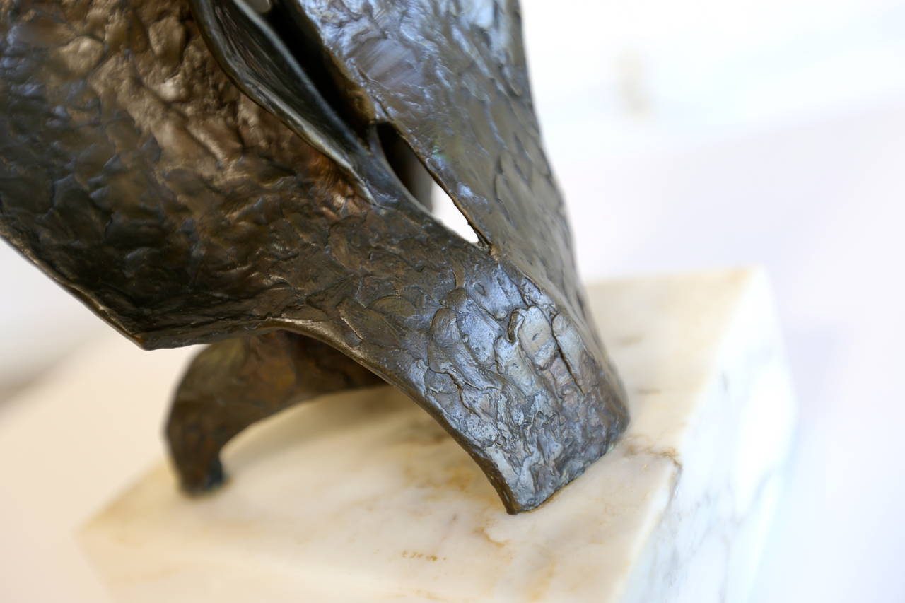 20th Century Brutalist Abstract Bronze Sculpture