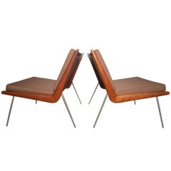 Pair of "Boomerang " Chairs by Peter Hvidt