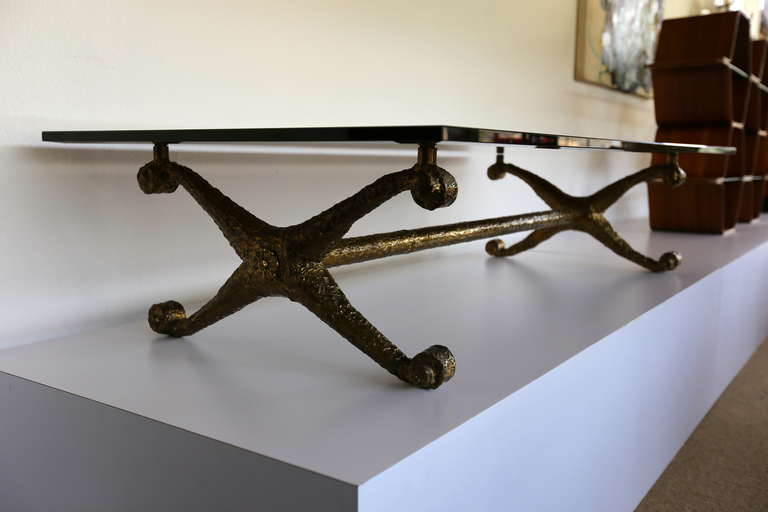 Bronze Coffee Table by Monteverdi-Young In Excellent Condition In Costa Mesa, CA