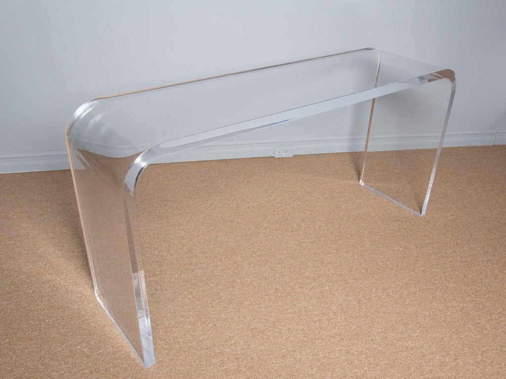 70's thick lucite 