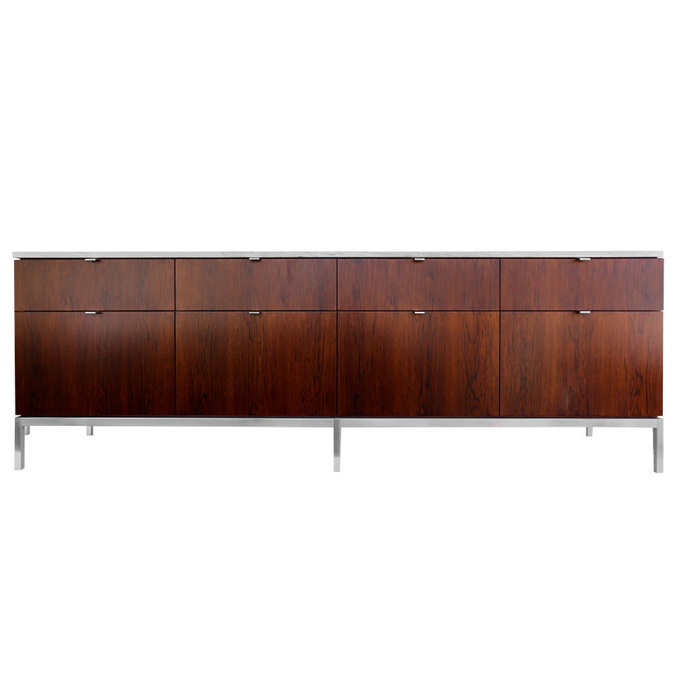 Florence Knoll Rosewood & Marble Credenza