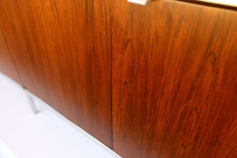 Florence Knoll Rosewood & Marble Credenza 1