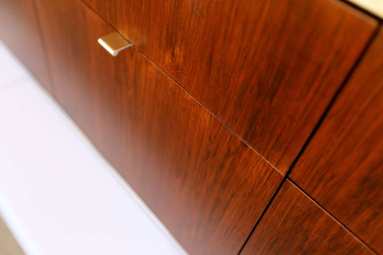 Florence Knoll Rosewood & Marble Credenza 4