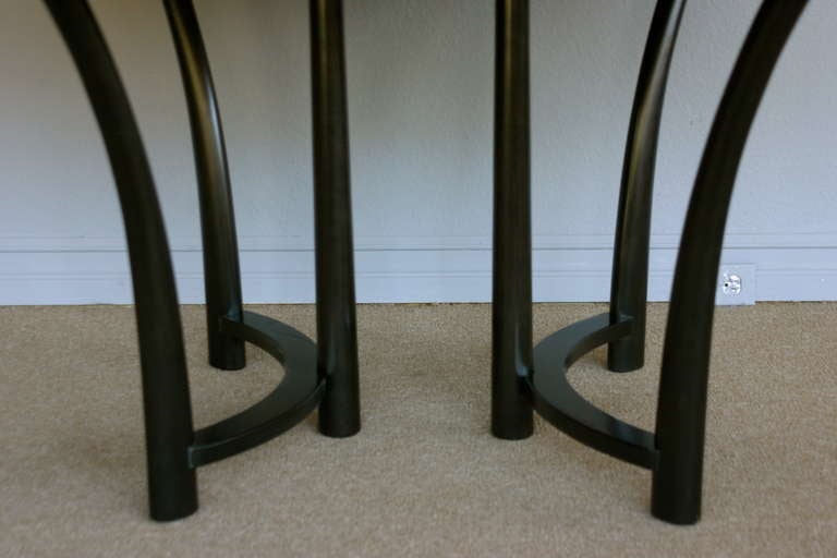 Ebonized Dining Table By Widdicomb In Excellent Condition In Costa Mesa, CA