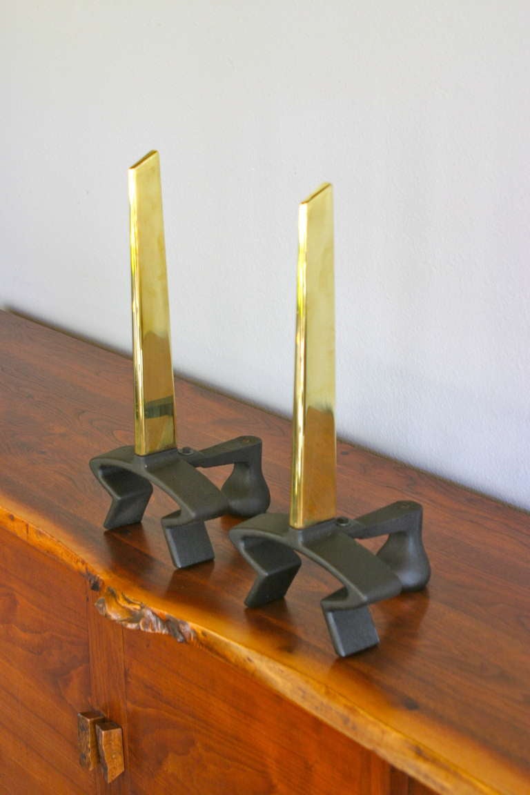 Andirons by Donald Deskey
