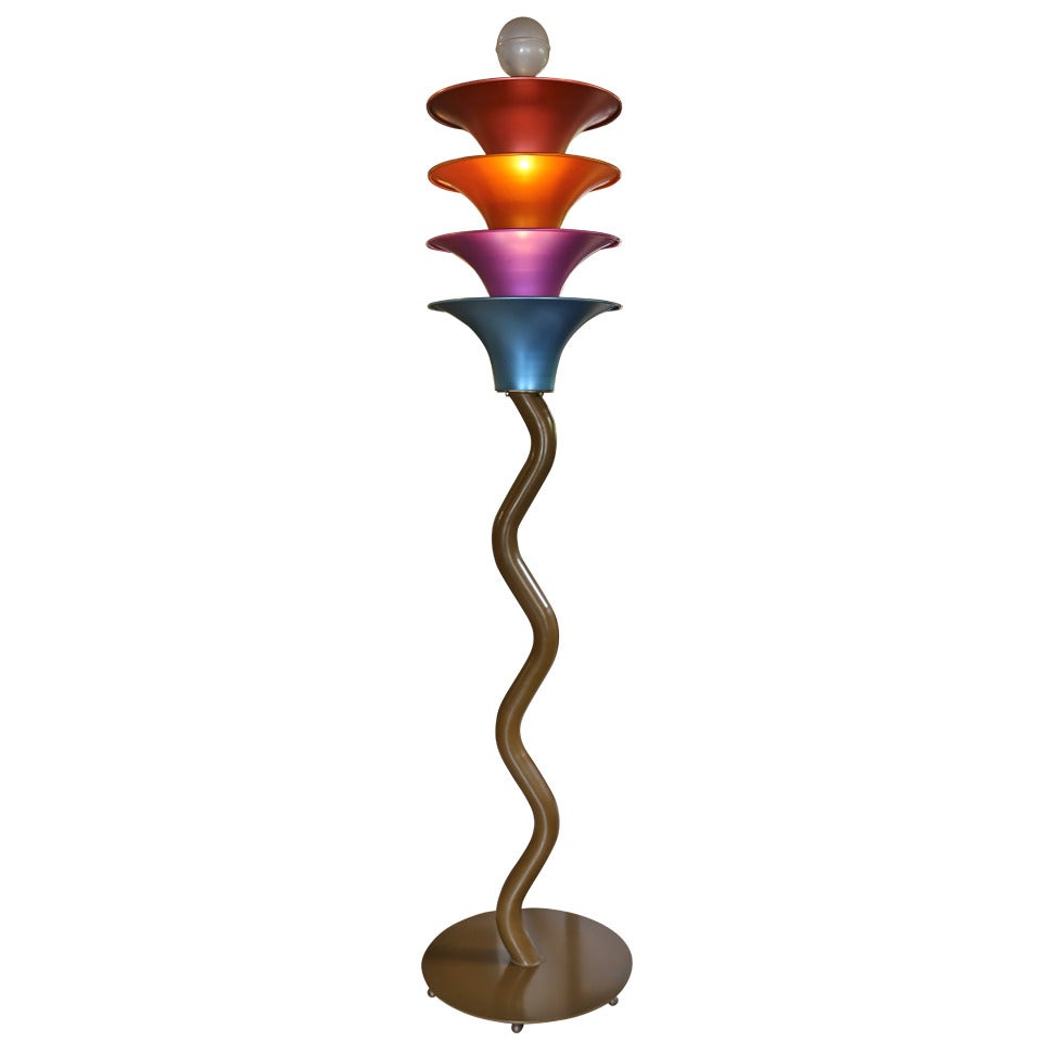 "Olympic Torch" Floor Lamp by Peter Shire