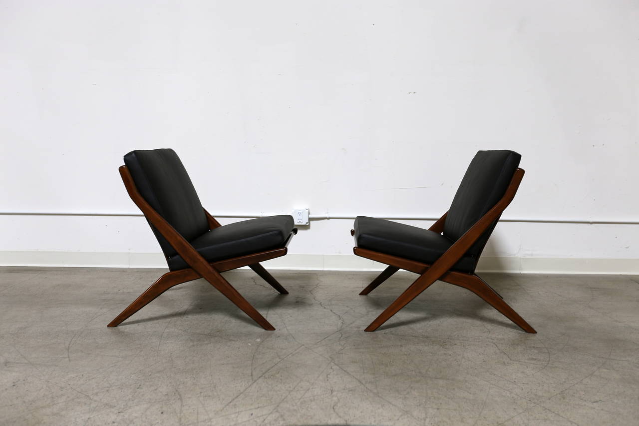 Pair of leather Folke Ohlsson 