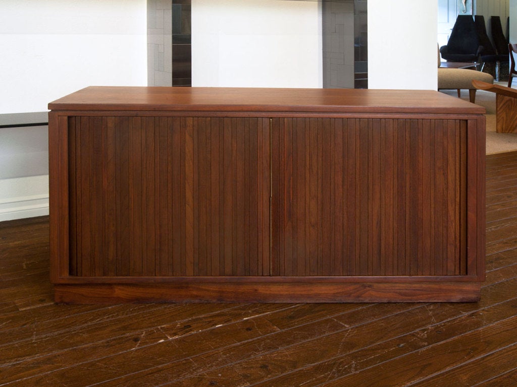 Tambour Door Sideboard by Edward Wormley for Dunbar
