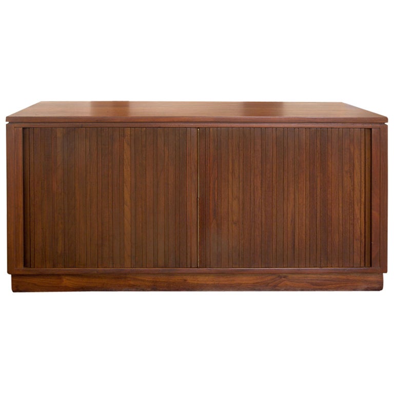 Tambour Door Sideboard by Edward Wormley for Dunbar