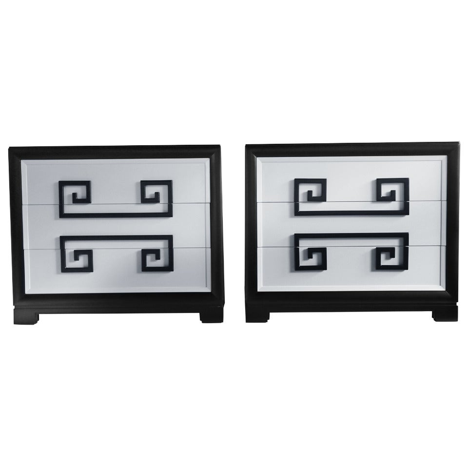 Pair of Greek Key Chests by Kittinger