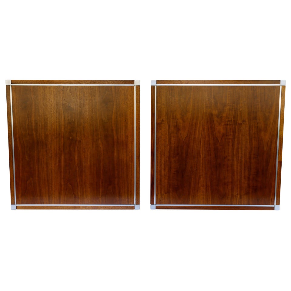 Pair of Walnut Side Tables by Richard Shultz for Knoll