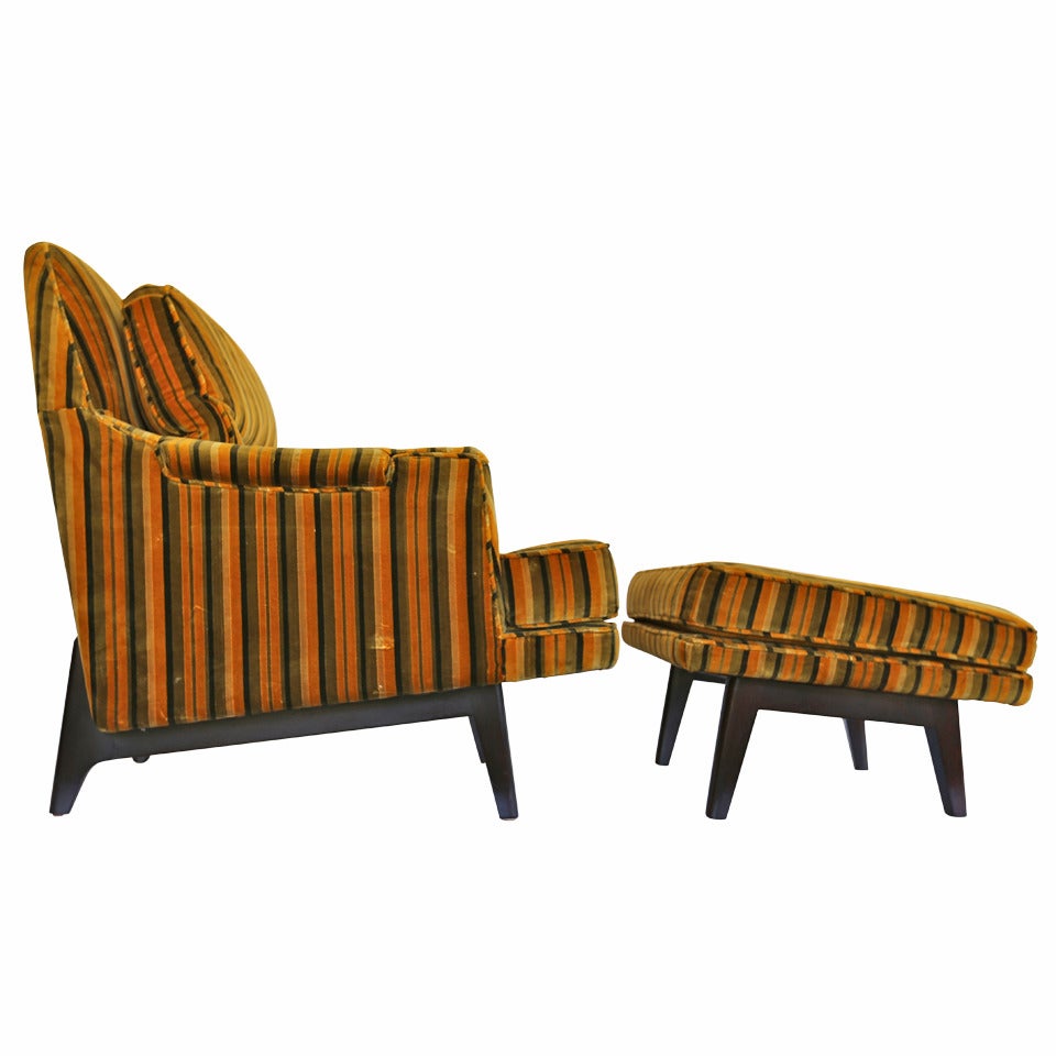 Lounge Chair and Ottoman by Roger Sprunger for Dunbar