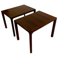 Pair of Fine Danish Rosewood Side Tables