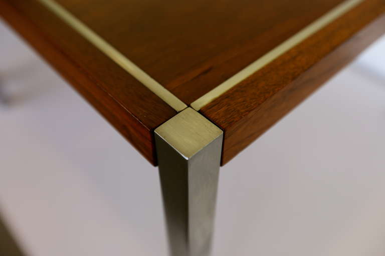 Pair of Walnut Side Tables by Richard Shultz for Knoll 1