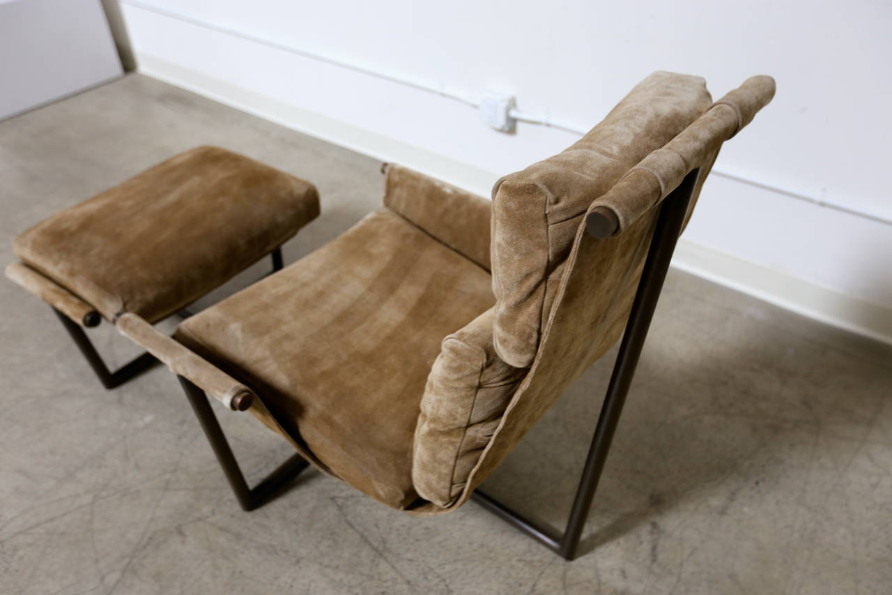 American Lounge Chair and Ottoman by Jules Heumann