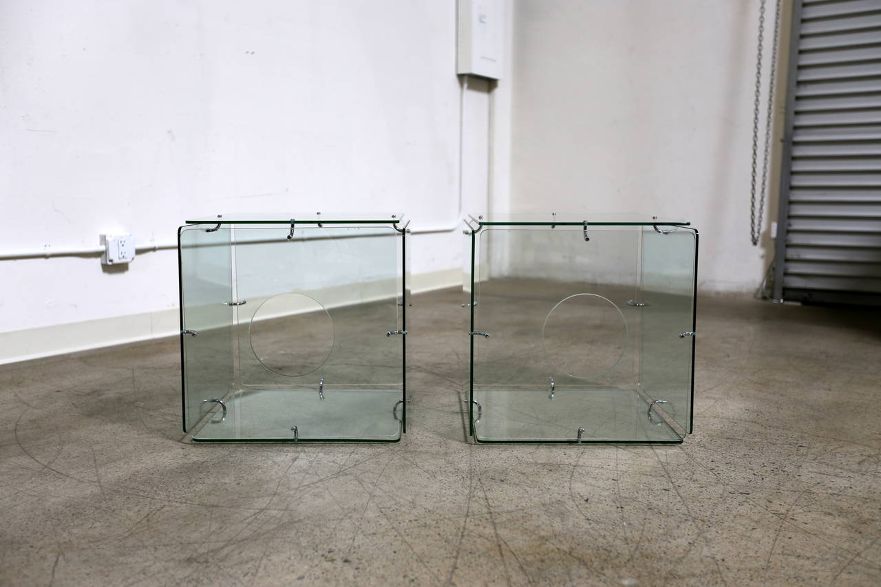 cube glass table
